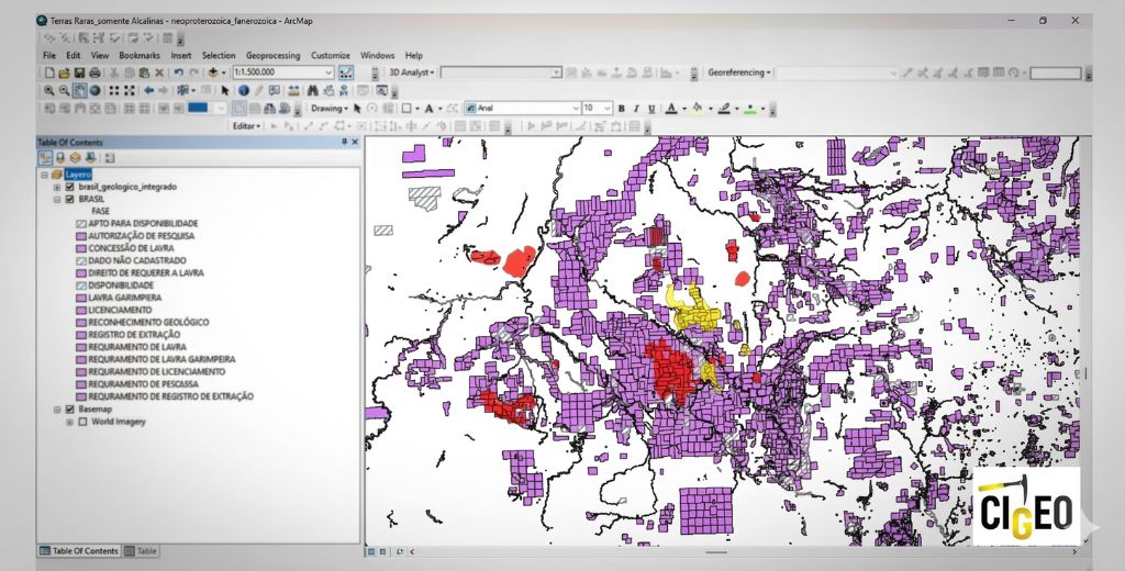 Interface com dados da ANM